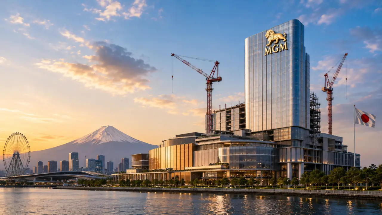 MGM Osaka integrated resort under construction in Japan, illustrating the ongoing development of Japan’s first casino resort ahead of its planned 2030 opening.