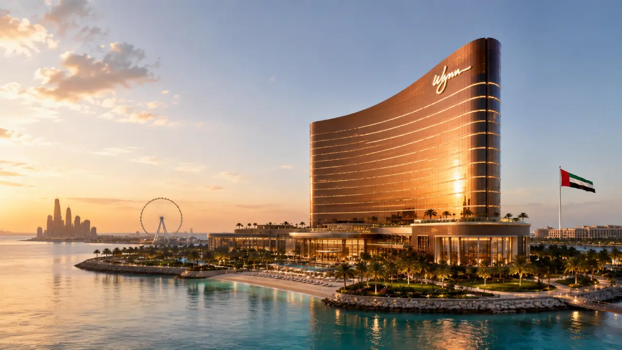 Wynn Al Marjan Island resort in Ras Al Khaimah, UAE, representing the country’s first licensed commercial casino development ahead of its 2027 opening.